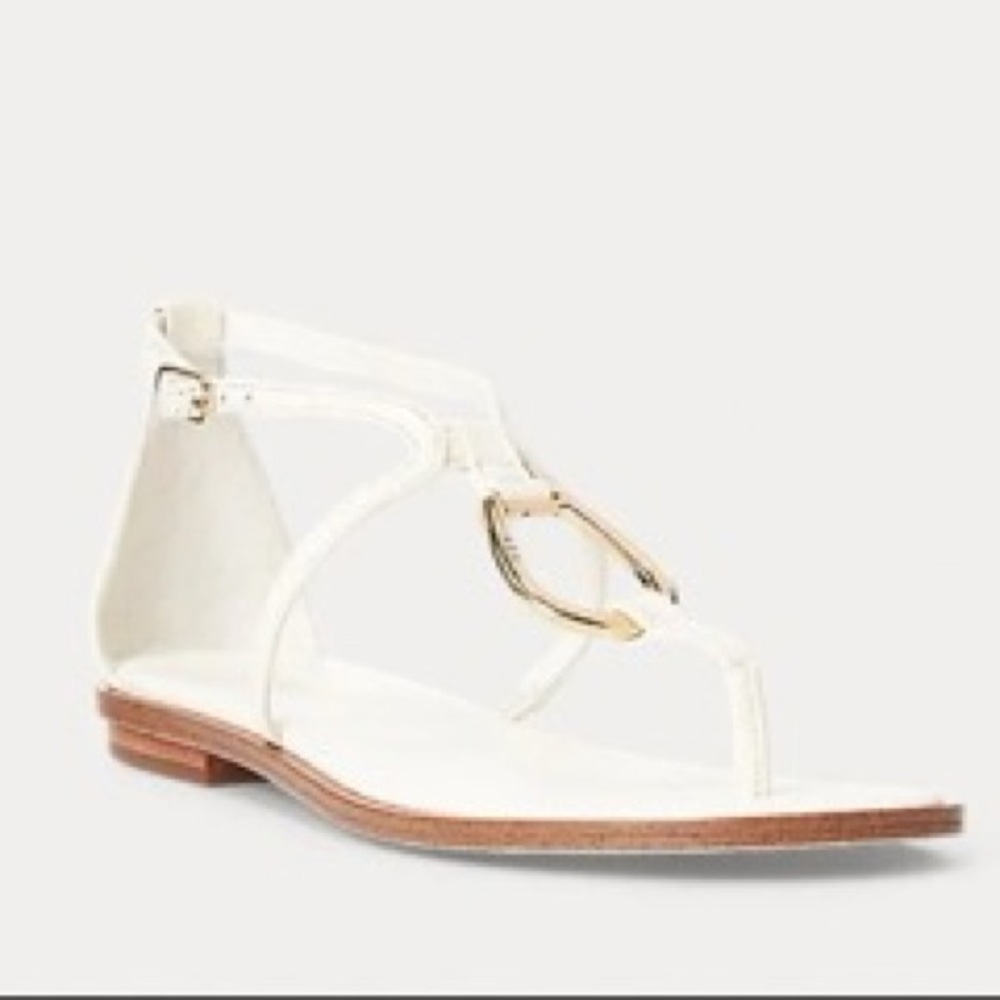 LAUREN RALPH LAUREN  - Nanine
Toe Strap Sandals In White Size 9B